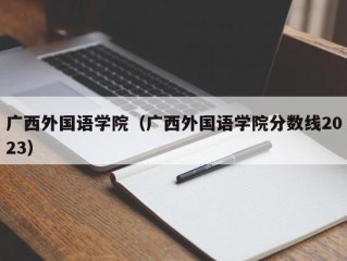 广西外国语学院（广西外国语学院分数线2023）
